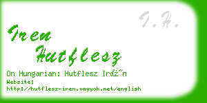 iren hutflesz business card